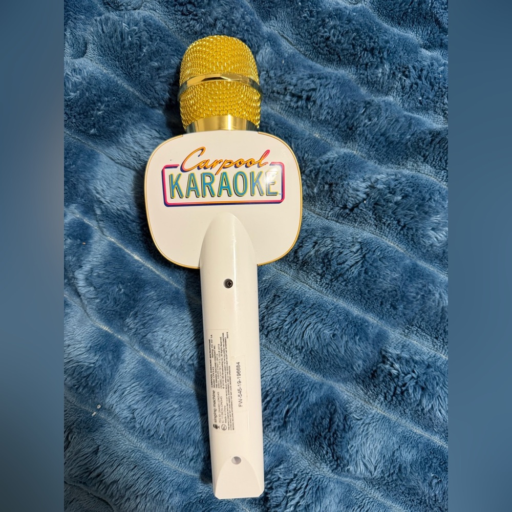 Carpool Karaoke Wireless Microphone - Gold & White